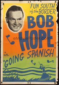 1r398 GOING SPANISH Leader Press 1sh '34 fun south of the border, Bob Hope's first!