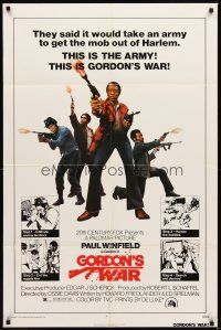 1r403 GORDON'S WAR 1sh '73 they said it would take an army to get the mob out of Harlem!