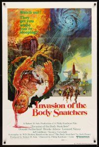 1r488 INVASION OF THE BODY SNATCHERS style C int'l 1sh '78 classic remake, different creepy art!