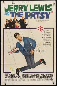 1r692 PATSY 1sh '64 wacky image of Jerry Lewis hanging from strings like a puppet!