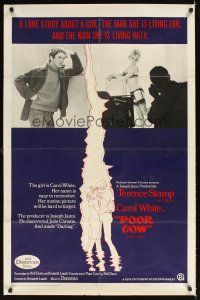 1r708 POOR COW 1sh '68 1st Kenneth Loach, Terence Stamp, sexy Carol White!