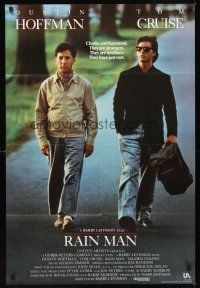 1r733 RAIN MAN int'l 1sh '88 Tom Cruise & autistic Dustin Hoffman, directed by Barry Levinson!