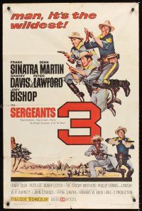 1r789 SERGEANTS 3 1sh '62 John Sturges, Frank Sinatra, Rat Pack parody of Gunga Din!
