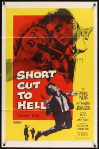 1r812 SHORT CUT TO HELL 1sh '57 directed by James Cagney, from Graham Greene's novel!