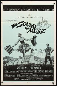 1r829 SOUND OF MUSIC 1sh R69 classic art of Julie Andrews & top cast by Howard Terpning!