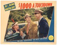 1s191 $1,000 A TOUCHDOWN LC '39 great c/u of cop talking to Joe E. Brown & Martha Raye in car!
