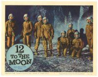 1s194 12 TO THE MOON LC #7 '60 cool image of eight astronauts on moon's surface!