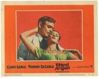 1s249 BAND OF ANGELS LC #7 '57 c/u of Clark Gable & beautiful slave mistress Yvonne De Carlo!