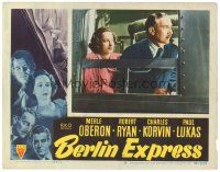 1s263 BERLIN EXPRESS LC #5 '48 Merle Oberon & Paul Lukas, directed by Jacques Tourneur!