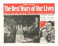 1s264 BEST YEARS OF OUR LIVES LC R54 William Wyler, Fredric March, Hoagy Carmichael, Harold Russell!