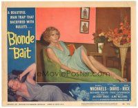 1s280 BLONDE BAIT LC #2 '56 full-length sexy smoking bad girl Beverly Michaels is a silken trap!
