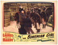 1s298 BOHEMIAN GIRL LC R47 Stan Laurel & Oliver Hardy standing behind soldiers in formation!