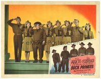 1s312 BUCK PRIVATES LC #5 R48 Abbott & Costello, Andrews Sisters & top cast salute on stage!