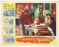 1s314 BUCKET OF BLOOD LC #3 '59 Roger Corman, AIP, hapless Dick Miller bussing table!