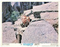 1s323 BUTCH CASSIDY & THE SUNDANCE KID LC #6 '69 Paul Newman & Robert Redford hide from posse! 