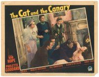 1s339 CAT & THE CANARY LC '39 Bob Hope & five others with sexy fallen Paulette Goddard!