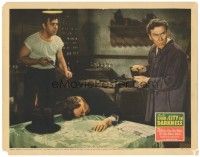 1s346 CHARLIE CHAN IN CITY IN DARKNESS LC '39 Lon Chaney Jr. & Carroll rob unconscious Sidney Toler!