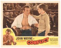 1s369 CONFLICT LC #5 R49 cool image of boxer John Wayne in ring with Tommy Bupp!