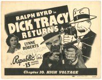 1s040 DICK TRACY RETURNS CH 10 TC R48 Ralph Byrd as famous detective, serial, art by Chester Gould!