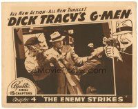1s407 DICK TRACY'S G-MEN chapter 4 LC '39 c/u of detective Ralph Byrd fighting off two bad guys!
