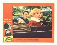 1s411 DO NOT DISTURB LC #6 '65 cool image of Doris Day & Rod Taylor in convertible!