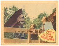 1s419 EARTH VS. THE FLYING SAUCERS LC '56 Hugh Marlowe Donald & Curtis look upward!