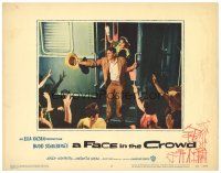 1s434 FACE IN THE CROWD LC #6 '57 Andy Griffith & Patricia Neal greet cheering crowd, Elia Kazan