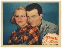 1s447 FEDERAL BULLETS LC '37 cool portrait of Milburn Stone & pretty Terry Walker!