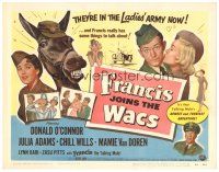 1s057 FRANCIS JOINS THE WACS TC '54 Donald O'Connor & talking mule are in the ladies' Army now!