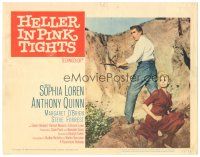 1s525 HELLER IN PINK TIGHTS LC #1 '60 close up of sexy blonde Sophia Loren & Anthony Quinn!