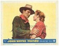 1s540 HONDO LC #3 '53 3-D, image of John Wayne with pretty Geraldine Page!