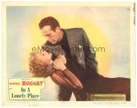 1s559 IN A LONELY PLACE LC #2 '50 best c/u of Humphrey Bogart & sexy Gloria Grahame, Nicholas Ray!