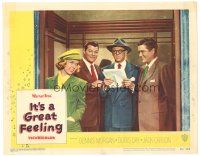 1s571 IT'S A GREAT FEELING LC #3 '49 Doris Day, Dennis Morgan, & Jack Carson in elevator!
