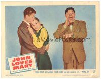 1s578 JOHN LOVES MARY LC #7 '49 Ronald Reagan holding Patricia Neal, Jack Carson!