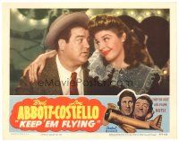 1s581 KEEP 'EM FLYING LC R53 close up of Lou Costello with pretty Martha Raye!
