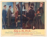 1s596 LADY IN THE DARK LC #7 '44 Mischa Auer watches Ray Milland, Jon Hall & Ginger Rogers!
