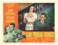 1s597 LAS VEGAS STORY LC #6 '52 sexy Jane Russell sings & Hoagy Carmichael plays piano!