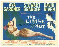1s091 LITTLE HUT TC '57 barely-dressed tropical Ava Gardner is wanted by Niven & Granger!