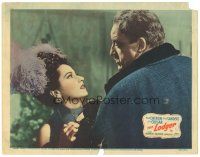 1s609 LODGER LC '43 Laird Cregar as Jack the Ripper, sexy Merle Oberon in peril!