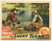 1s622 LUCKY TEXAN LC R40s cowboy John Wayne panning for gold!