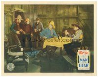 1s628 MAN FROM UTAH LC R30s bad guys bust in on John Wayne & Yakima Canutt drinking at table!
