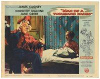 1s629 MAN OF A THOUSAND FACES LC #8 '57 James Cagney as Lon Chaney Sr entertaining his son!