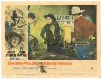 1s632 MAN WHO SHOT LIBERTY VALANCE LC #2 '62 Lee Marvin, James Stewart & John Wayne!