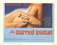 1s099 MARRIED WOMAN TC '65 Jean-Luc Godard, great close up of naked lovers holding hands!