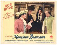1s652 MONSIEUR BEAUCAIRE LC #8 '46 Patric Knowles watches Bob Hope smile at pretty Marjorie Reynolds
