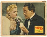 1s661 MURDER OVER NEW YORK LC '40 great close up of Sidney Toler as Charlie Chan & Joan Valerie!