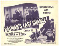 1s108 NEW ADVENTURES OF BATMAN & ROBIN chapter 10 TC '49 Robert Lowery about to be unmasked!