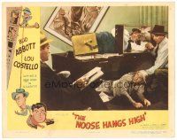 1s687 NOOSE HANGS HIGH LC #3 '48 wacky image of Bud Abbott & Lou Costello caught at desk!