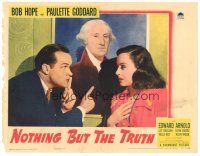 1s689 NOTHING BUT THE TRUTH LC '41 Bob Hope & Paulette Goddard by George Washington painting!