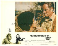 1s696 OMEGA MAN LC #8 '71 close up of Rosalind Cash & Charlton Heston!